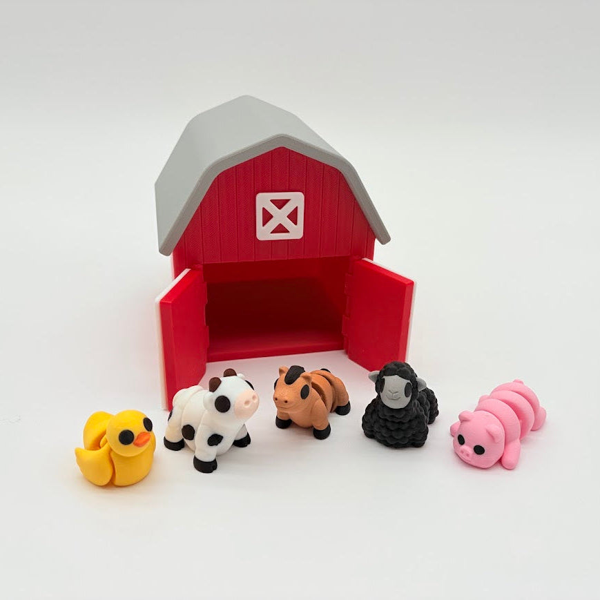 Mini Barn + Barnyard Animals