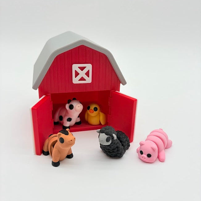 Mini Barn + Barnyard Animals