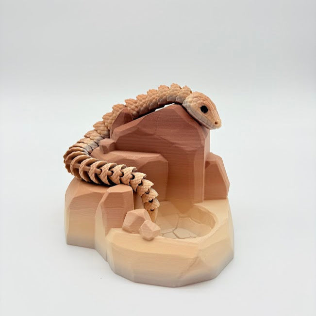 10" Articulated Brown Snake β Realistic & Poseable πβ¨