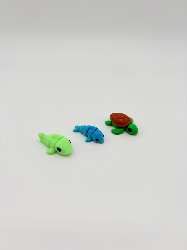 Turtle Desktop Sandbox – 3D Printed Mini Beach with Kinetic Sand