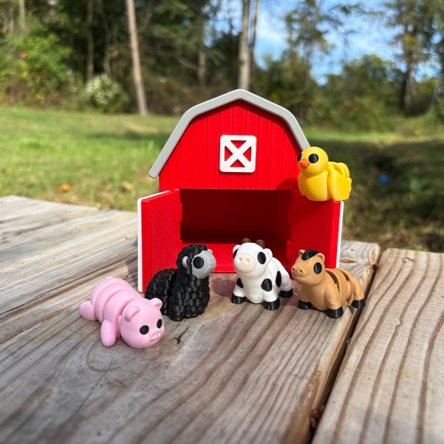 Mini Barn + Barnyard Animals