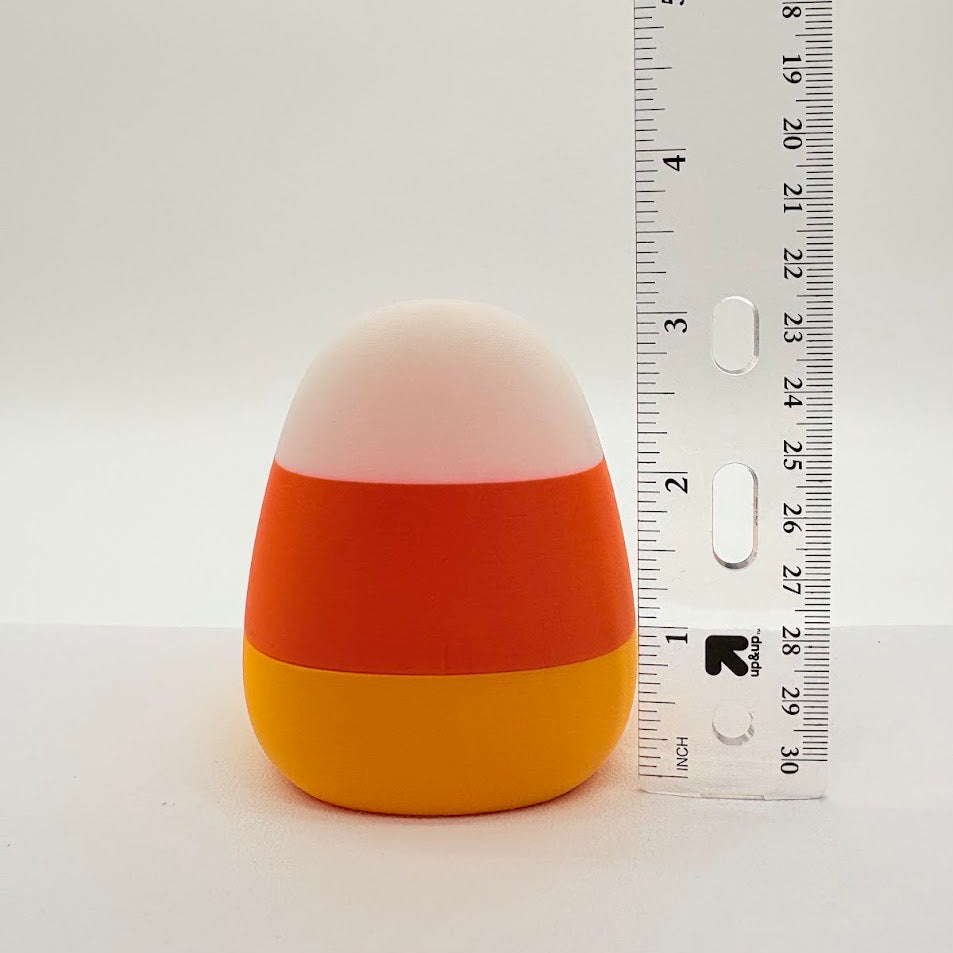 Candy Corn Mini Holder + 3 Glow Halloween Mini Figures