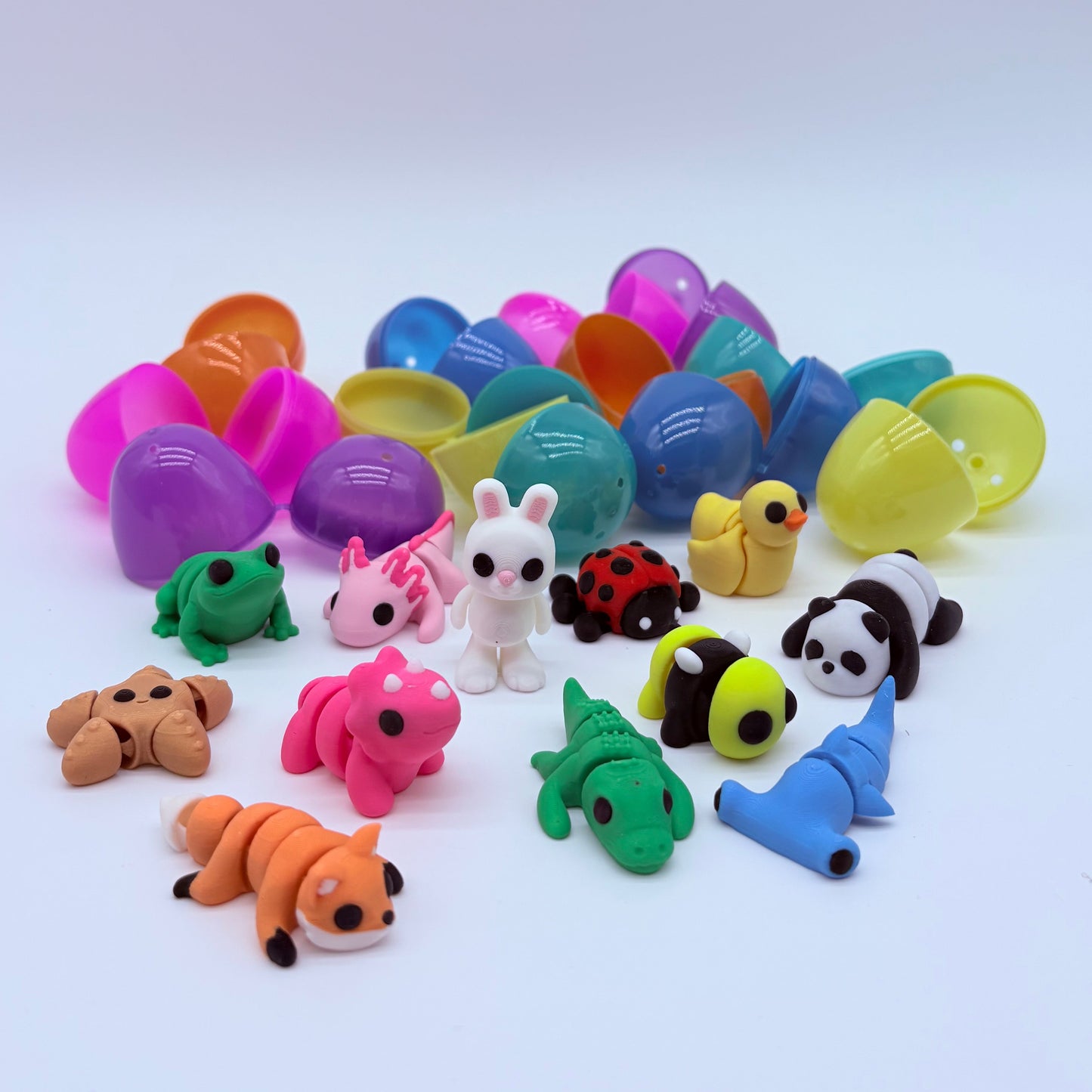 Easter Eggs Pre-Filled with 3D Printed Pocket Pets