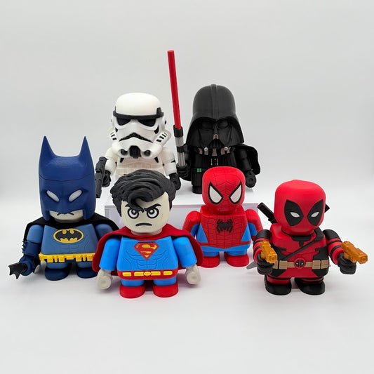 Lego-Like Superhero & Villain Collectible Figures