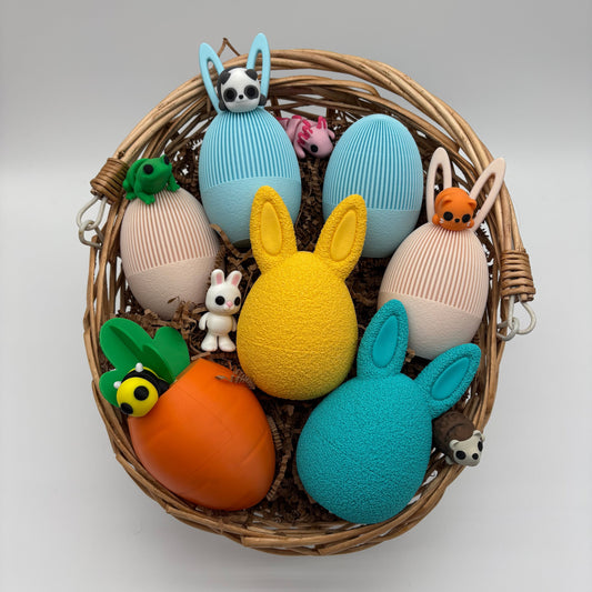 3D Printed Decorative Easter Eggs – Optional Surprise Pocket Pets
