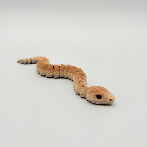 10" Articulated Brown Snake – Realistic & Poseable 🐍✨