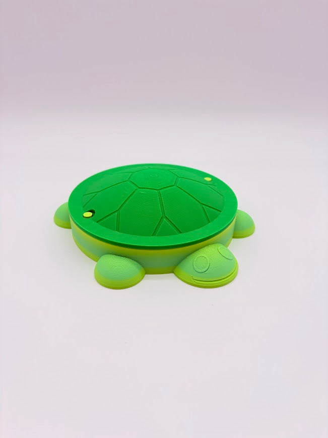 Turtle Desktop Sandbox – 3D Printed Mini Beach with Kinetic Sand