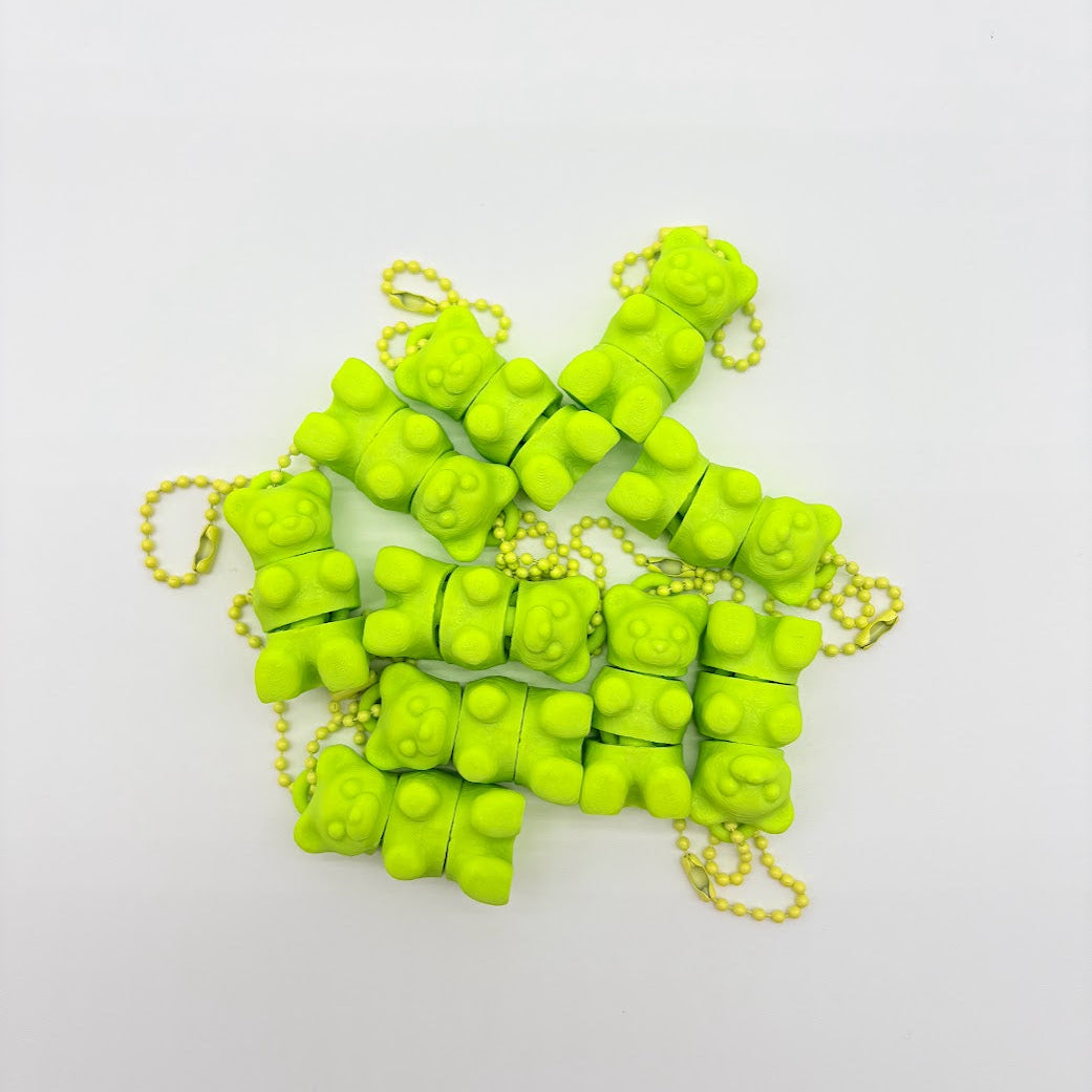 Friendship Bears Keychains - Rainbow Packs, Single Colors or Customizable Colors