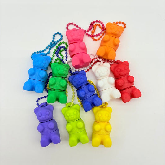 Friendship Bears Keychains - Rainbow Packs, Single Colors or Customizable Colors